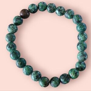 African Turquoise Gemstone Bracelet Green